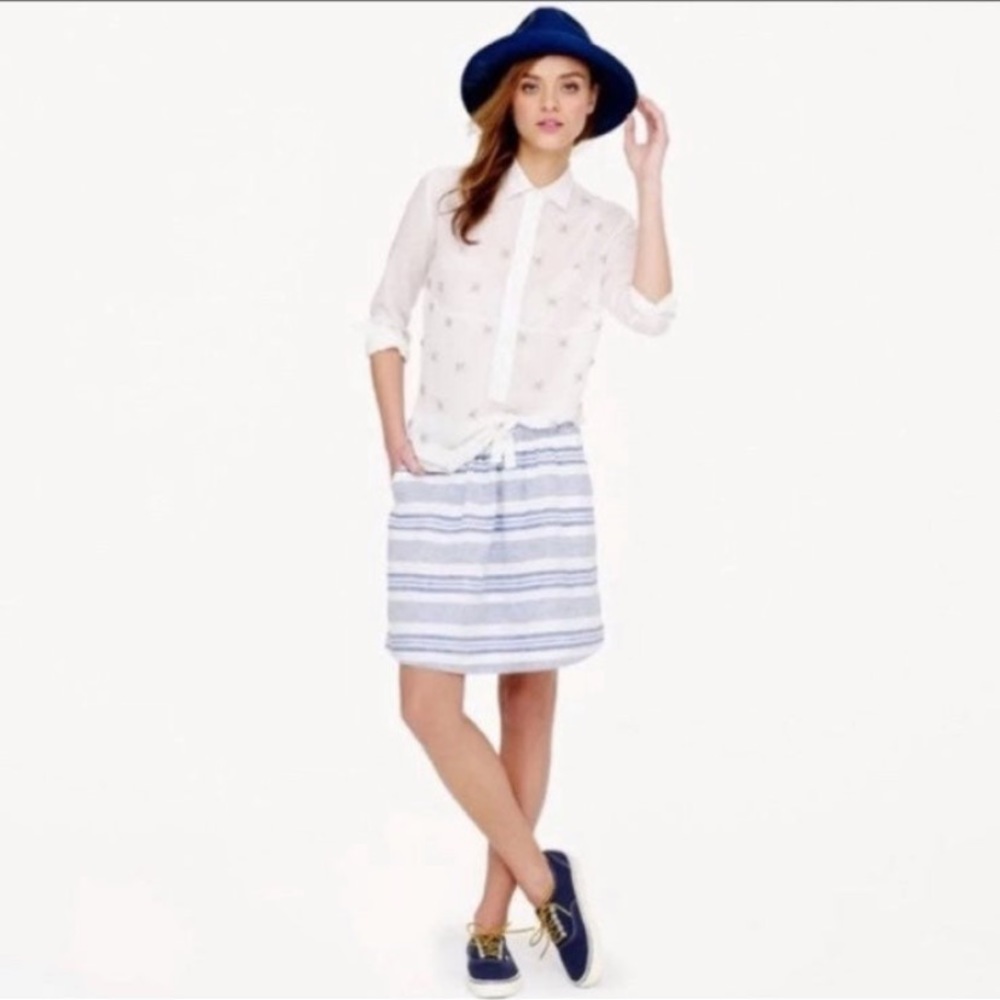 J Crew linen skirt